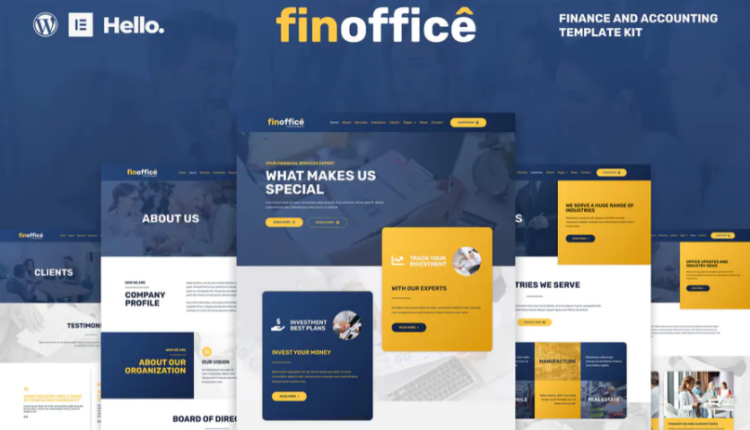 FinOffice - Finance - Accounting Elementor Template Kit