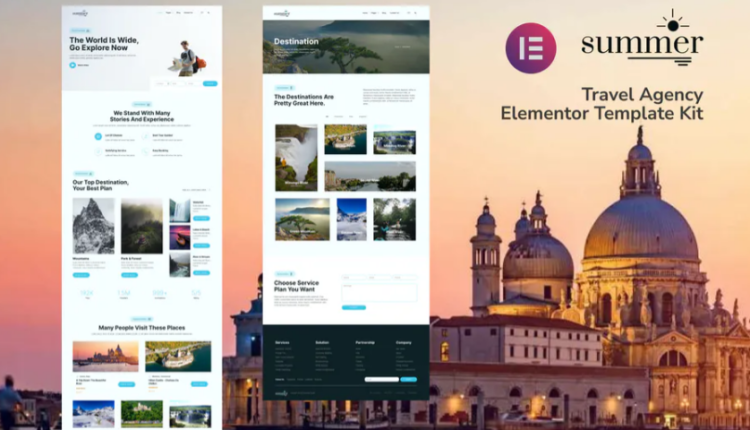 Summer - Travel Agency Elementor Template Kit