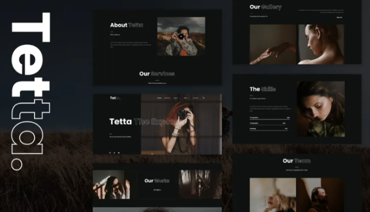 Tetta - Photography Portfolio Elementor Template Kit