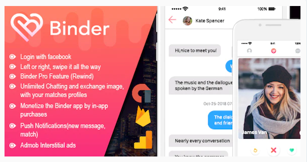 Binder - Dating clone App with admin panel - iOS