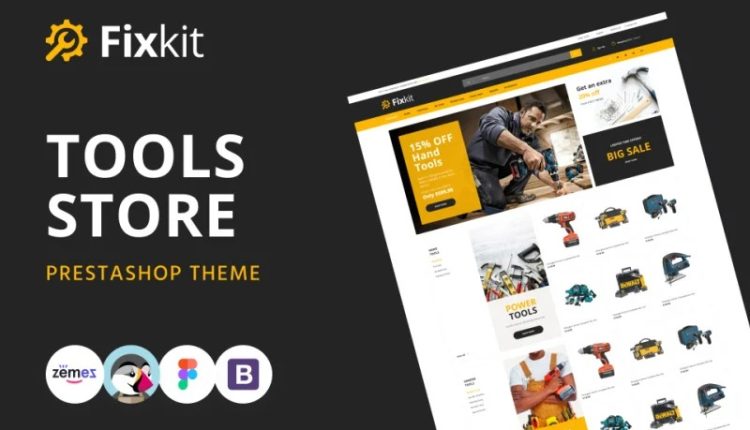 Fixkit - Tools Store Online Template PrestaShop Theme