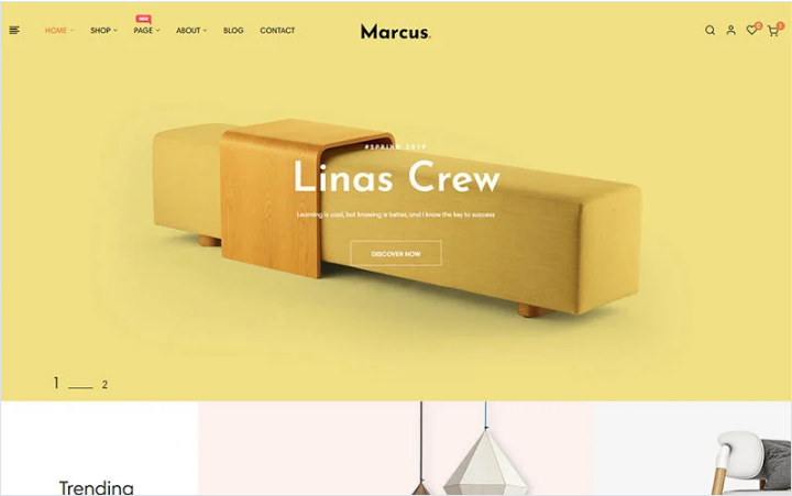 Marcus - Furniture - Home Decor PrestaShop Theme