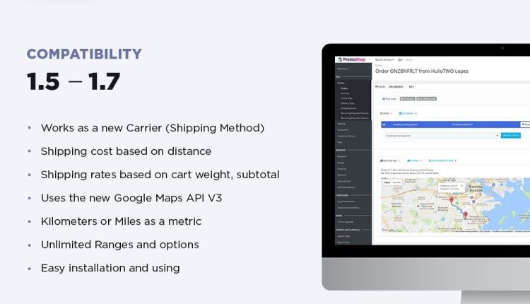 AN Shipping Costs Based on Distance Module Prestashop