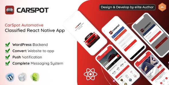 CarSpot - Dealership Classified React Native App