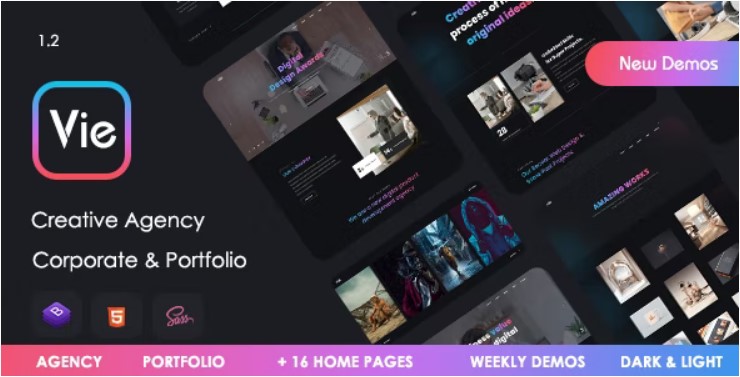 Vie - Creative Agency - Portfolio Template