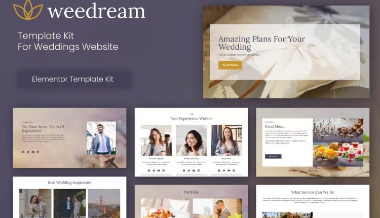 Weedream - Wedding Elementor Template Kit