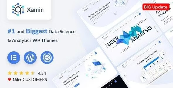 XaminData Science - Analytics SaaS WordPress Theme