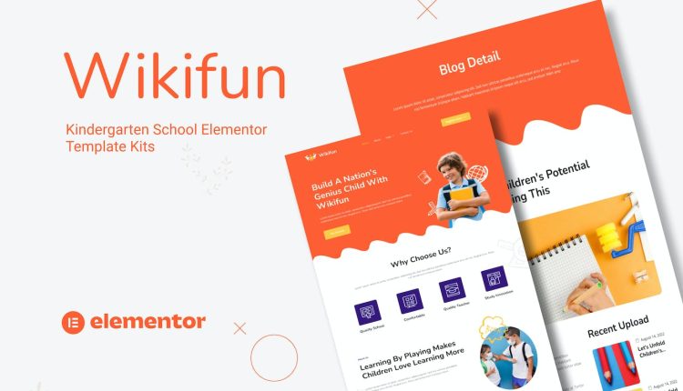 Wikifun - Kindergarten School Elementor Template Kit