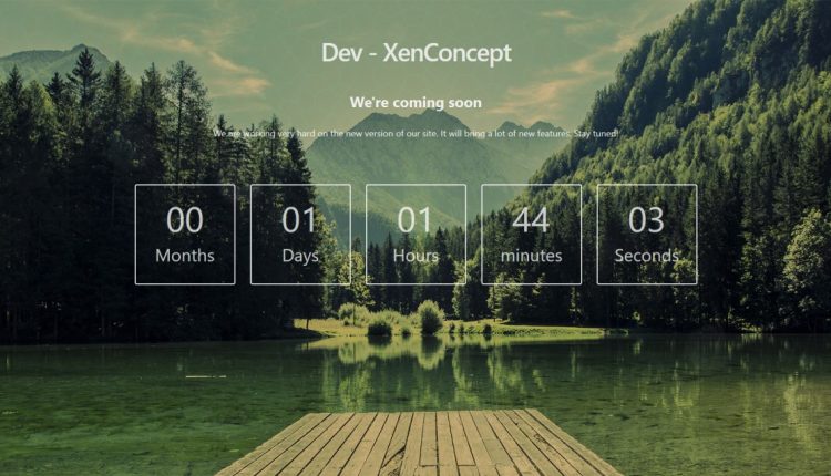 [XenConcept] Maintenance Page