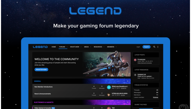 Legend - XenForo game style