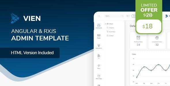 Vien - Angular Admin Template