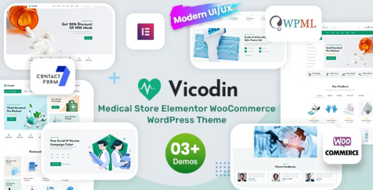 Vicodin - Medical Store WordPress Theme