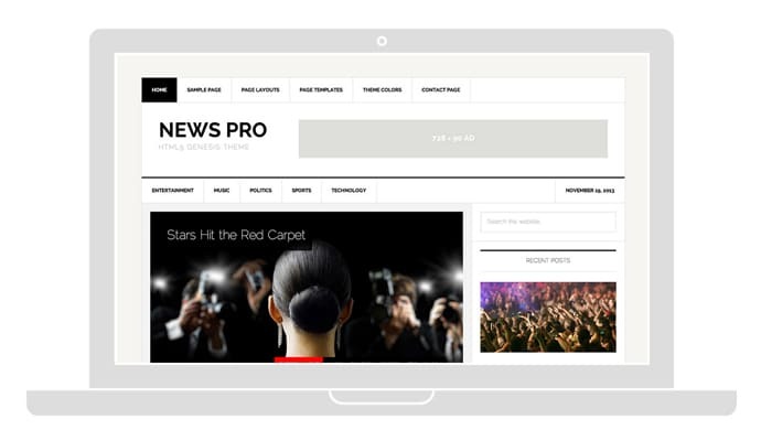 StudioPress News Pro Genesis WordPress Theme