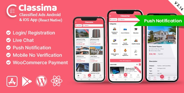 Classima Classified ads Android - iOS App