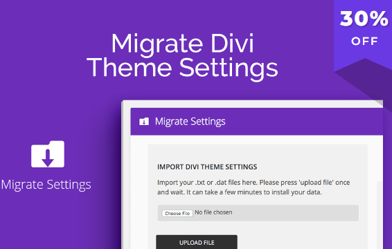 Migrate Divi Theme Settings