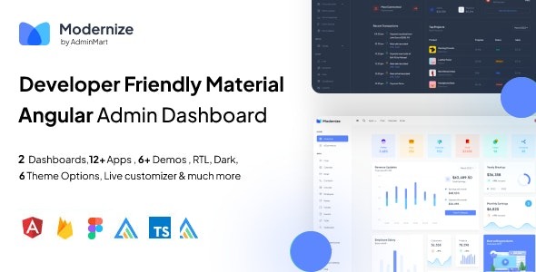 Modernize Angular Admin Dashboard