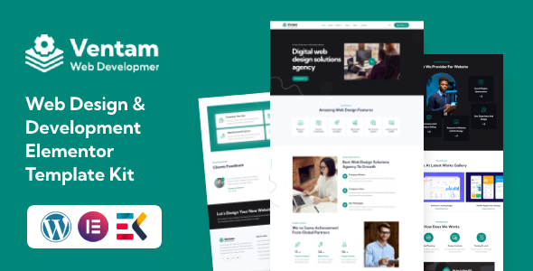 Ventam - Web Design Agency Elementor Template Kit
