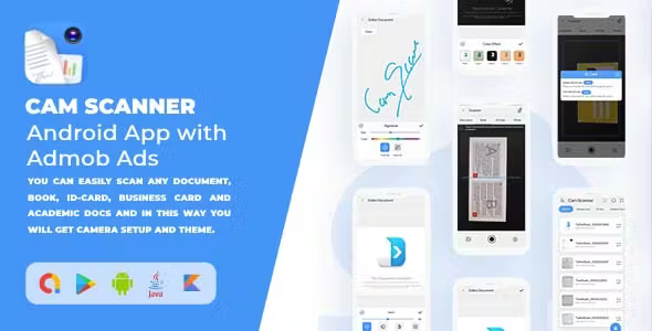 Cam Scanner - 2023 Smart Android App with Admob Ads