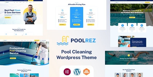 Poolrez Pool Cleaning WordPress Theme