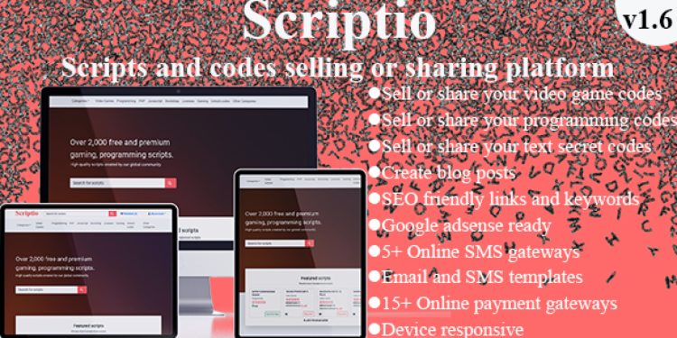 Scriptio - Scripts Selling Platform