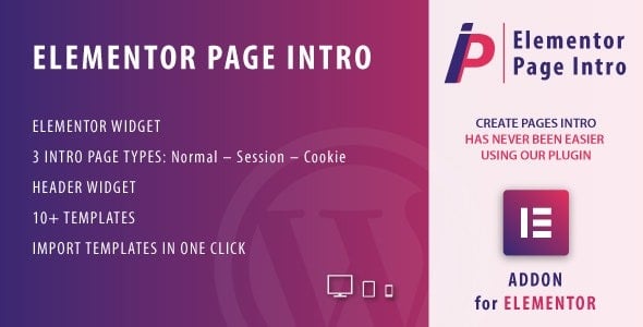 Page Intro for Elementor WordPress Plugin