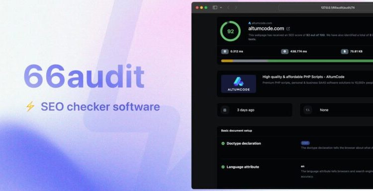 audit - SEO audits Software