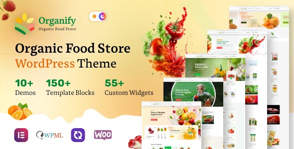 Organify Organic Food Products WordPress Theme